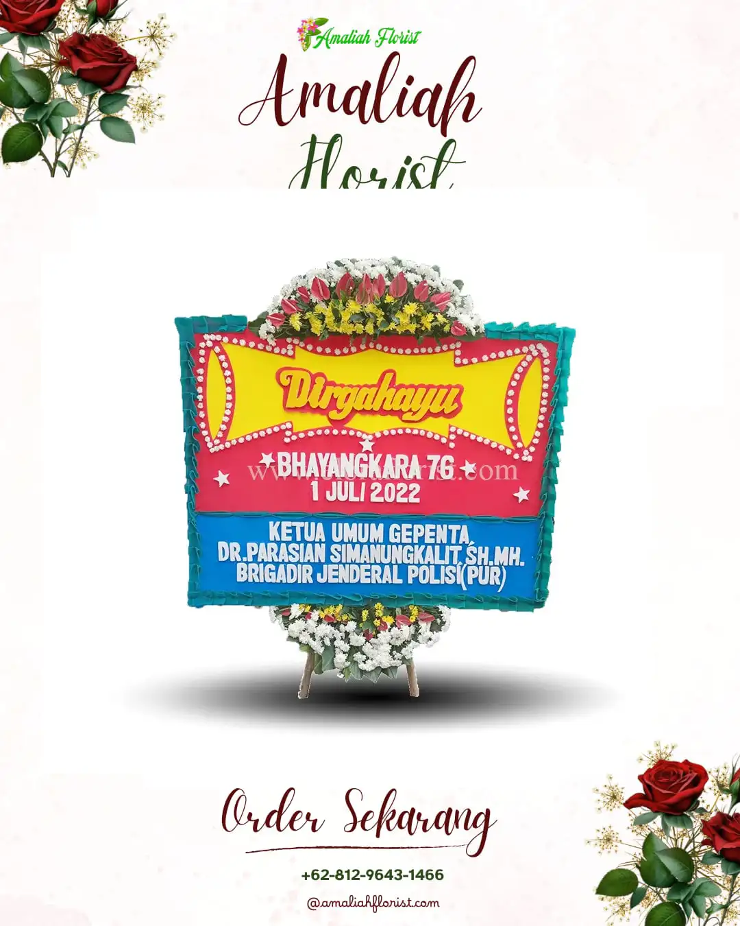 Papan Bunga HUT Ulang Tahun Sewon